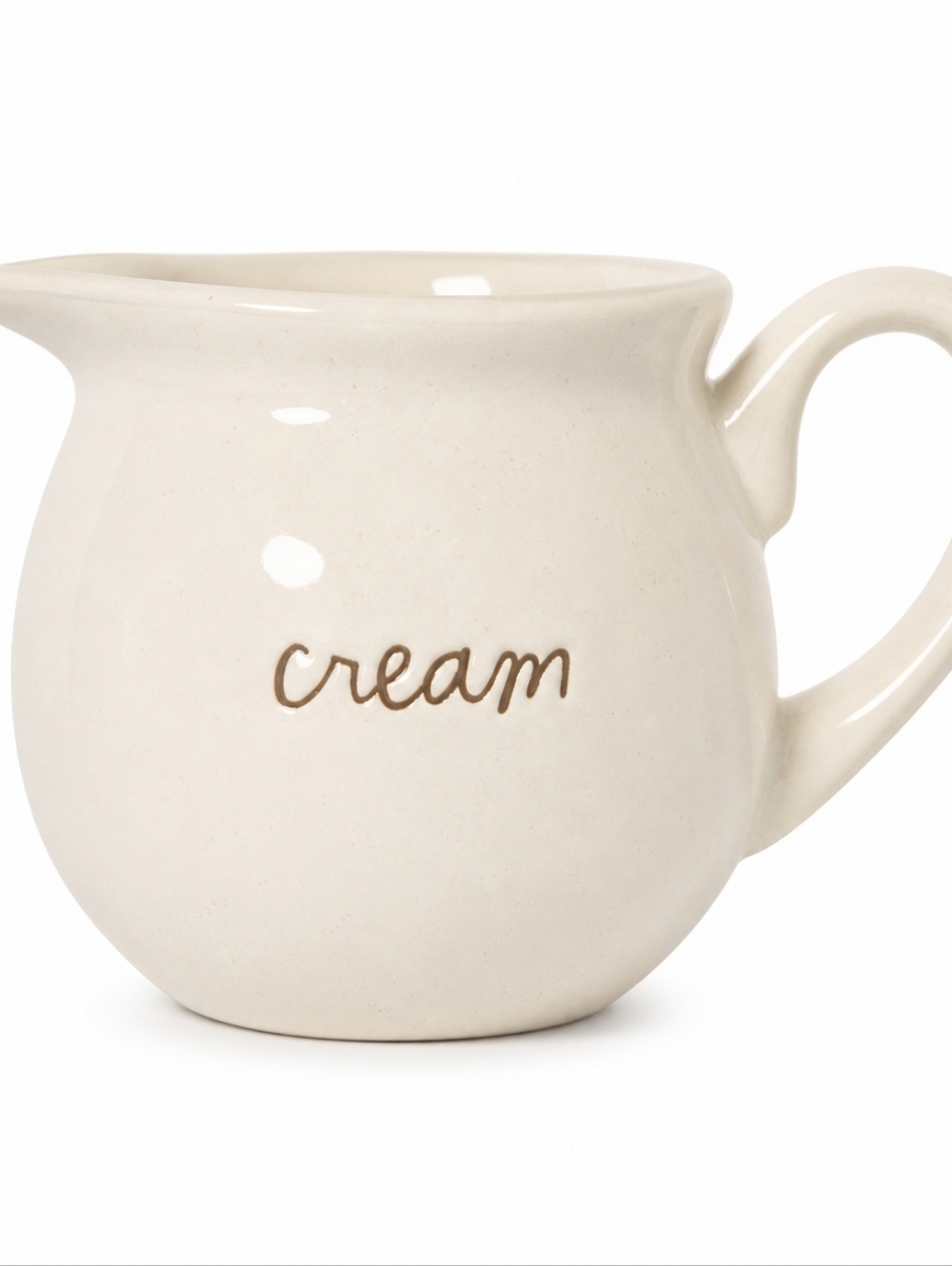 Rae Dunn Creamer Pitcher “Cream” Farmhouse Ceramic Jug Neutral Kitchen Decor